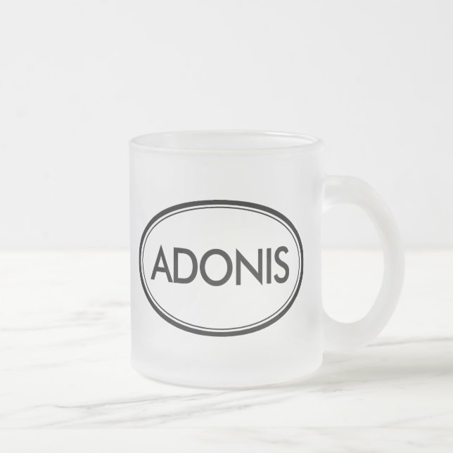 Caneca De Café Vidro Jateado Adonis (Direita)