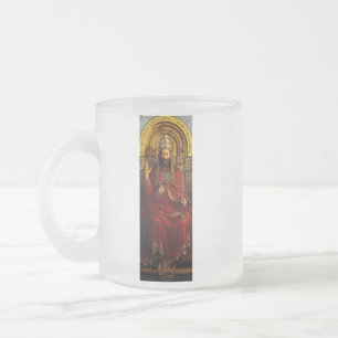 Caneca De Café Vidro Jateado Adoração do carneiro místico por Jan van Eyck