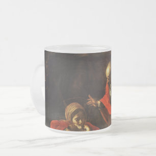 Caneca De Café Vidro Jateado Adoração dos Pastores (Caravaggio)