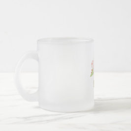 Caneca De Café Vidro Jateado "Adorável Dino Verde Sonolento"