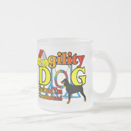 Caneca De Café Vidro Jateado Agilidade Preta_e_Tan_Conhound