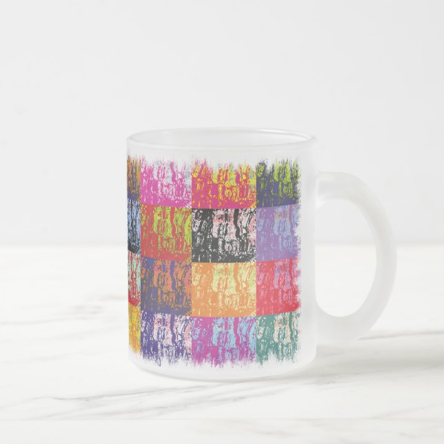 CANECA DE CAFÉ VIDRO JATEADO ÁGUA (Direita)