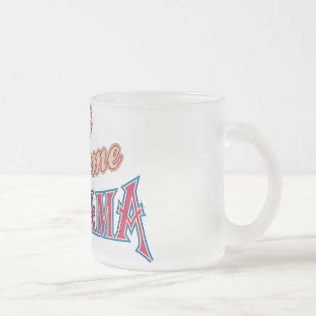 Caneca De Café Vidro Jateado Alabama é Lar (Direita)
