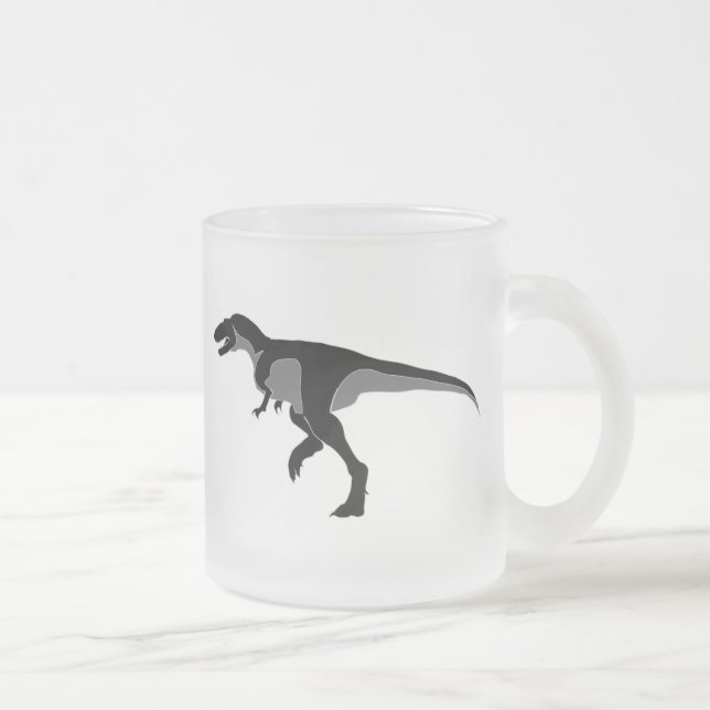 Caneca De Café Vidro Jateado Alectrosaurus Dinosaur (Direita)