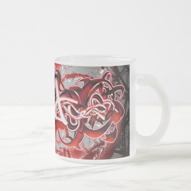 Caneca De Café Vidro Jateado Alex (Direita)