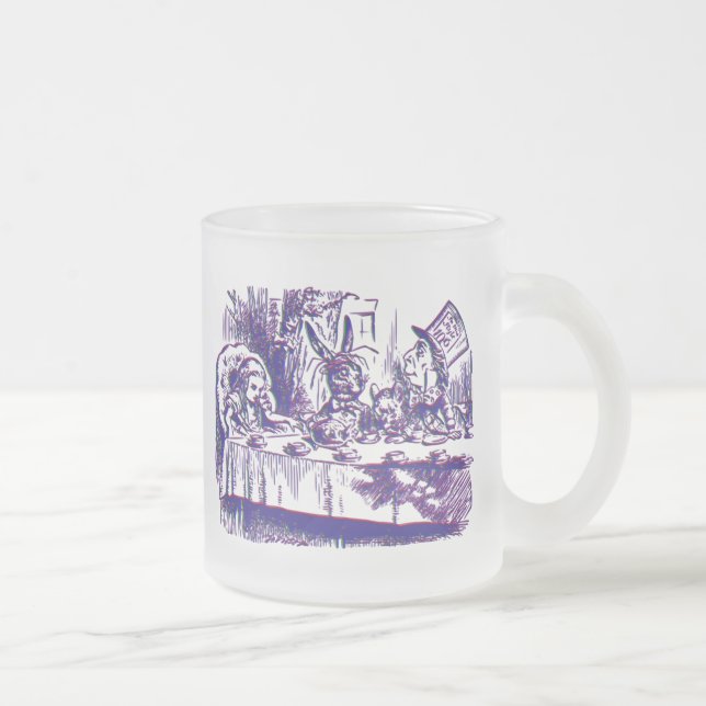 Caneca De Café Vidro Jateado Alice Disco (Direita)