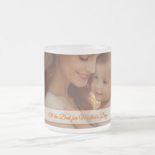 Caneca De Café Vidro Jateado Amor dia de as mães - Um momento de pura alegria
