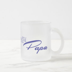 Caneca De Café Vidro Jateado Amor especial para a papá