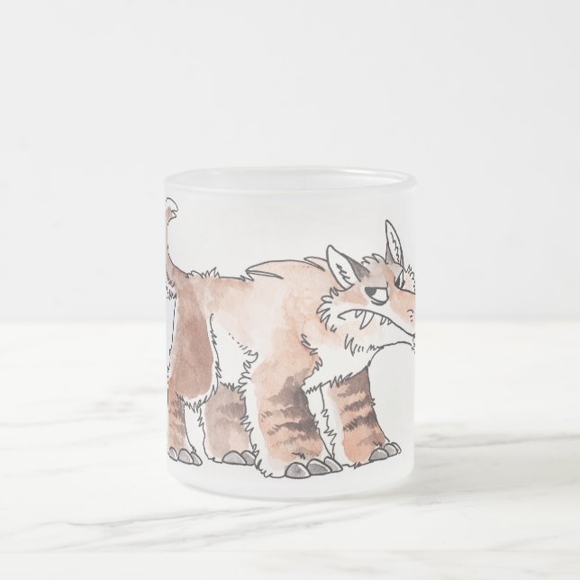 Caneca De Café Vidro Jateado Andrewsarchus (Centro)