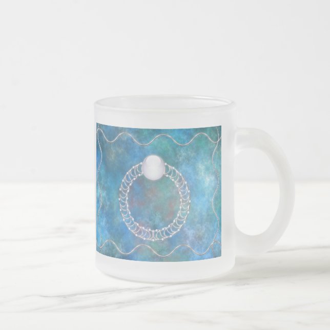 Caneca De Café Vidro Jateado Anel de água (Direita)
