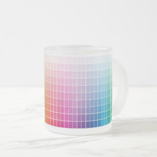 Caneca De Café Vidro Jateado Ângulo da paleta do espectro de Mesa de cor gráfic