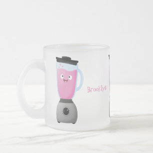 Caneca De Café Vidro Jateado Animação do aparelho de cozinha de misturador de c