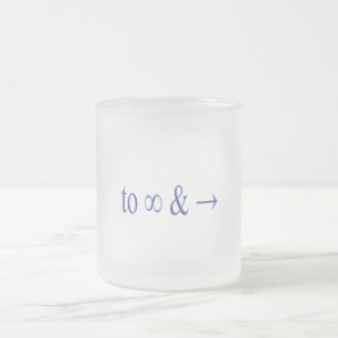 Caneca De Café Vidro Jateado Ao infinito e além