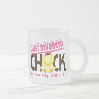 Caneca De Café Vidro Jateado Apenas pintinho divorciado