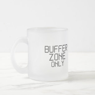 Caneca De Café Vidro Jateado Apenas Zona de Amortecimento Minimalista