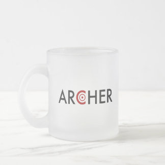 Caneca De Café Vidro Jateado Archer