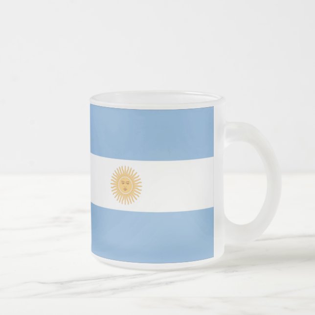 Caneca De Café Vidro Jateado Argentina (Direita)