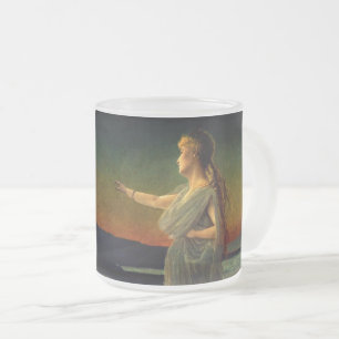 Caneca De Café Vidro Jateado Ariadne em Naxos John Atkinson Grimshaw