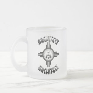 Caneca De Café Vidro Jateado Arquiteto Retro - Arquitetos Merch