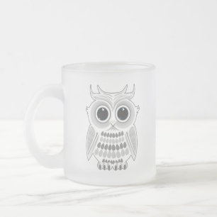 Caneca De Café Vidro Jateado Arte da Natureza Aconchegante da Floresta com Coru