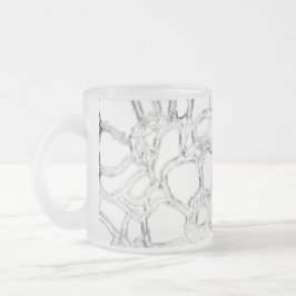 CANECA DE CAFÉ VIDRO JATEADO ARTE E DESIGN MUG