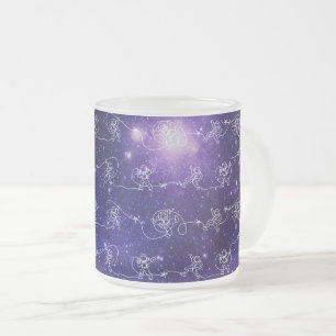 Caneca De Café Vidro Jateado Astronauta