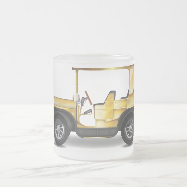 Caneca De Café Vidro Jateado Automóvel Antigo (Centro)