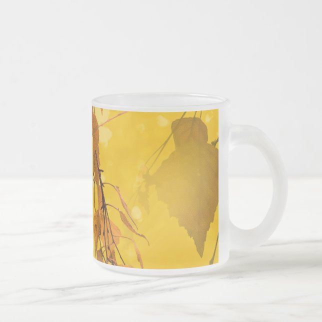 Caneca De Café Vidro Jateado Autumn Leaves 3 (Direita)