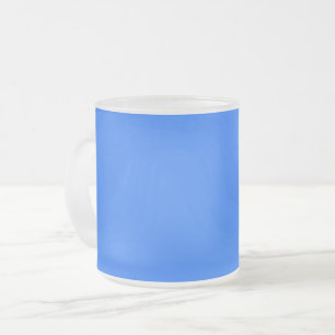 Caneca De Café Vidro Jateado Azul (Crayola) (cor sólida)
