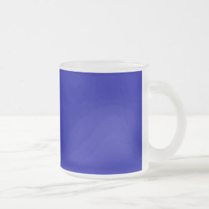 Caneca De Café Vidro Jateado Azul Terra