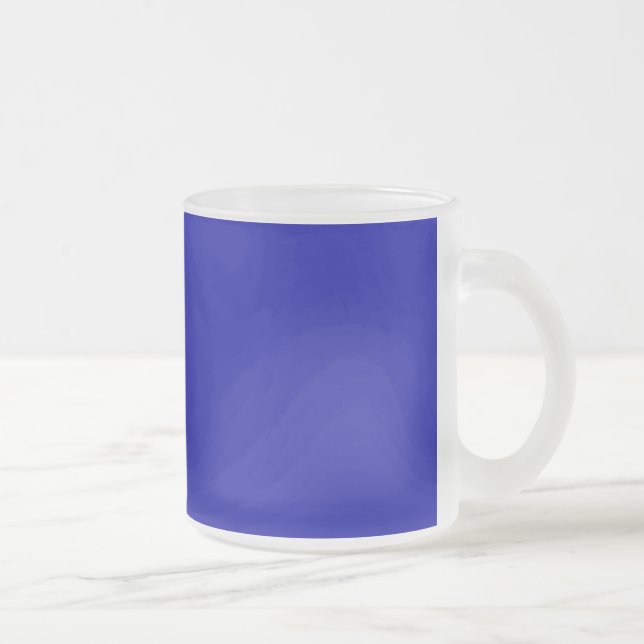 Caneca De Café Vidro Jateado Azul Terra (Direita)
