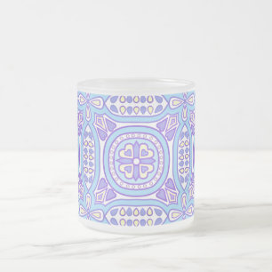Caneca De Café Vidro Jateado azulejo italiano