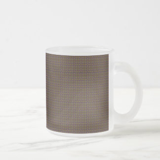 Caneca De Café Vidro Jateado Azulejos Dourados castanhos