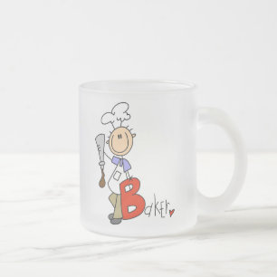 Caneca De Café Vidro Jateado B é de Padeiro