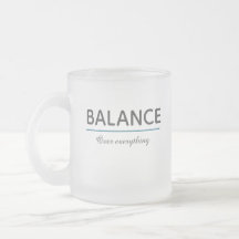 Balance Over Everything – Minimal White Typography