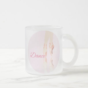 Caneca De Café Vidro Jateado Balés de dança