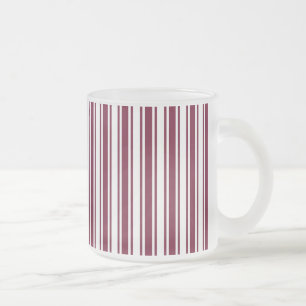 Caneca De Café Vidro Jateado Banheiras vermelhas e brancas de doce
