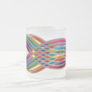 Caneca De Café Vidro Jateado Banquete de Jewels Mug