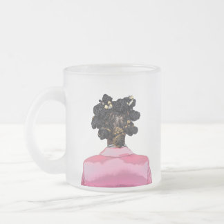 Caneca De Café Vidro Jateado Bantu Knots Mug