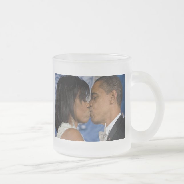 Caneca De Café Vidro Jateado Barack Obama (Direita)