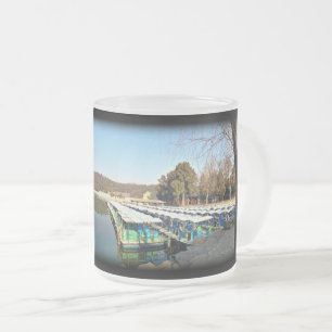 Caneca De Café Vidro Jateado Barcos do Palácio de Verão