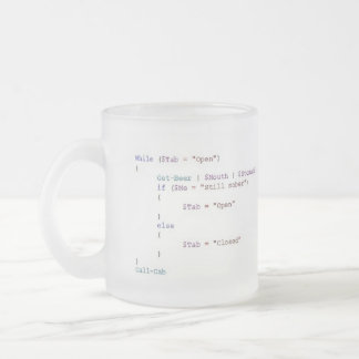 Caneca De Café Vidro Jateado Beber para o Powershell Scripter
