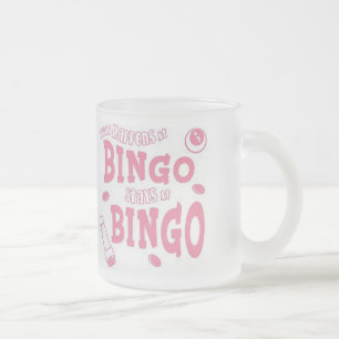 Caneca De Café Vidro Jateado Bingo 2 Gift Mug