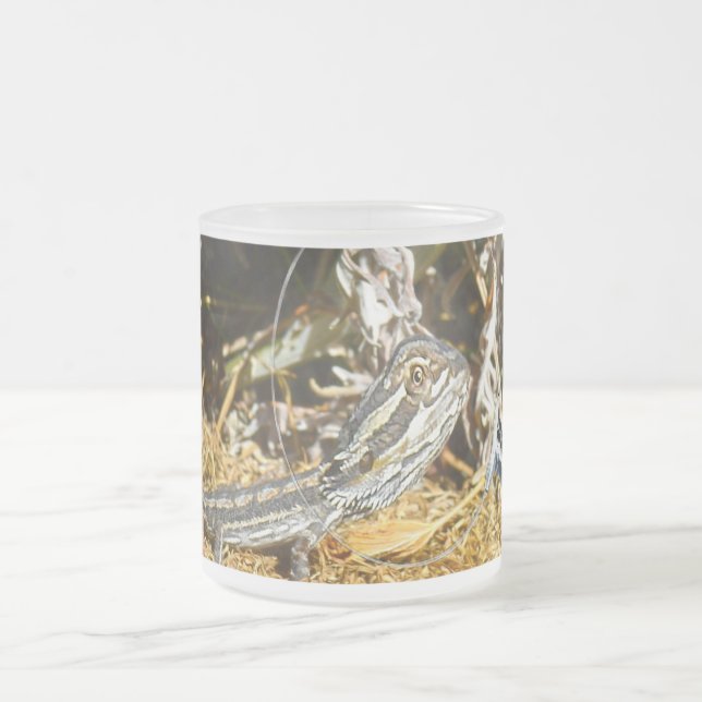 Caneca De Café Vidro Jateado Biologia De Um Dragão Carborado, (Centro)