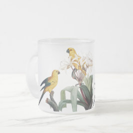 Caneca De Café Vidro Jateado Bird Love Mugs
