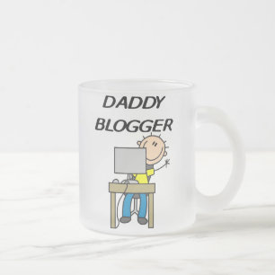 Caneca De Café Vidro Jateado Blogger do pai
