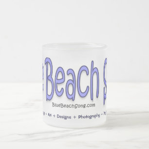Caneca De Café Vidro Jateado Blue Beach Song™ Mug