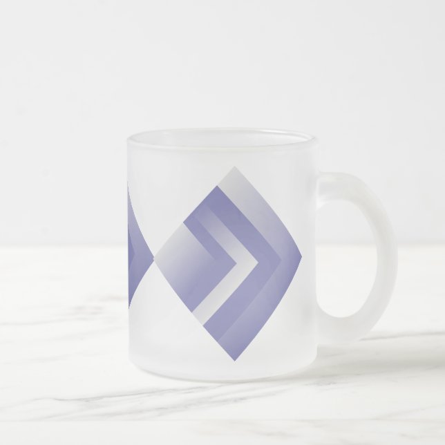 Caneca De Café Vidro Jateado Blue violet 2022 (Direita)