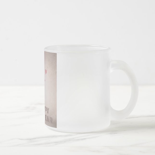 Caneca De Café Vidro Jateado Boas-vindas ao novo ano 2025 (Direita)