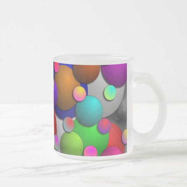 Caneca De Café Vidro Jateado Bolhas de Kenneth Yoncich (Direita)